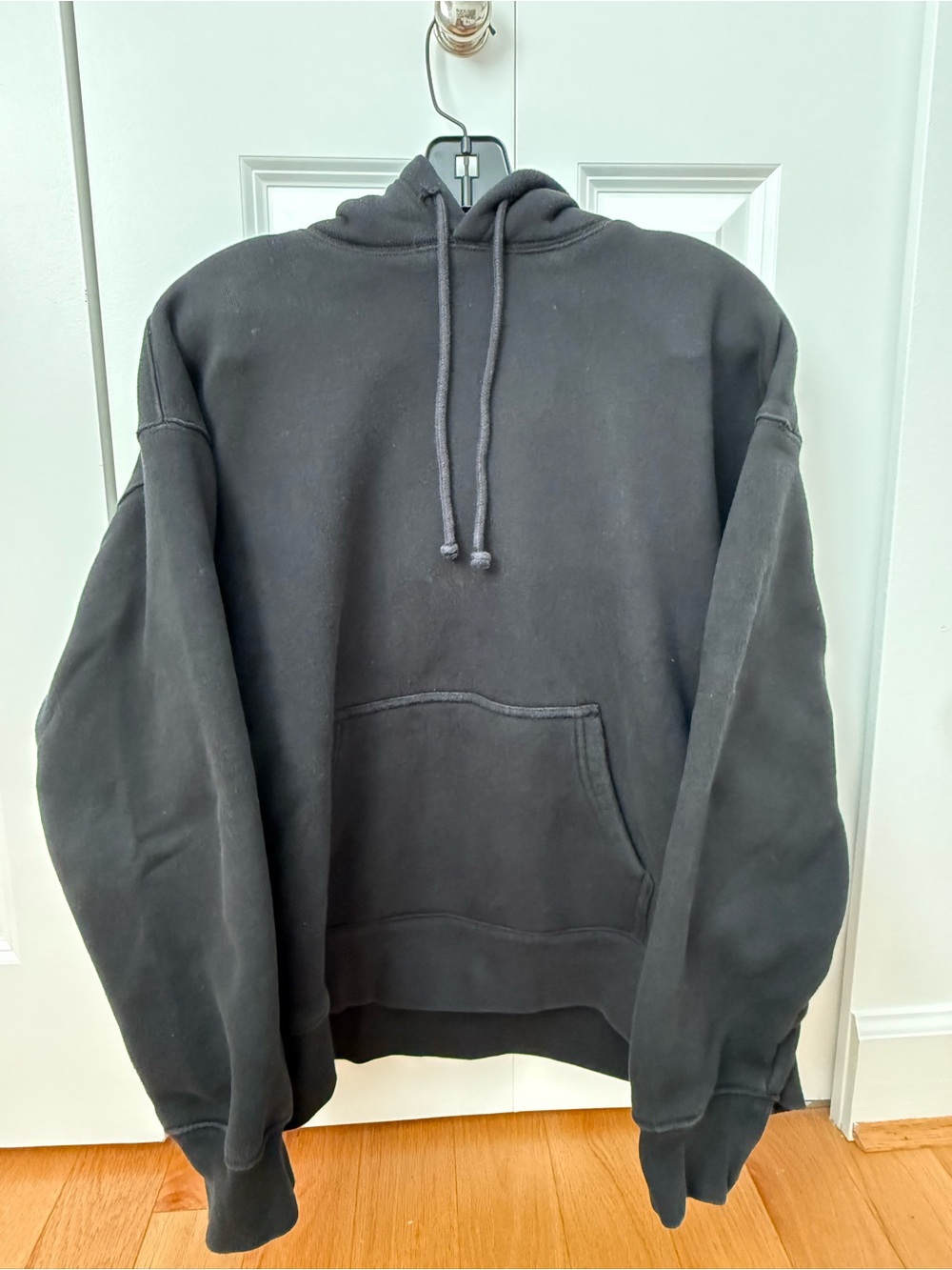 Aritzia TNA Sweatfleece Bubble Fleece Black Hoodie Boyfriend Fit